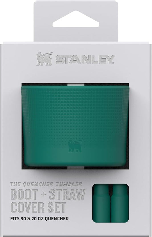 Stanley Quencher Boot and Straw Cover Cap | Anti-Slip Silicone Protector for Tumbler with Handle | Accessory Set for Stainless Steel Drinking Cup | BPA-Free