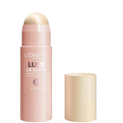 L'Oreal Paris True Match Lumi Le Glow Highlighter Stick, Luminous, Satin, Glowy Highlighter for Face and Body, 635 Golden Couture, 0.17 Oz