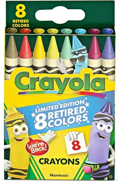 Crayola Crayons Limited Edition with 8 Retired Colors, 1 Box