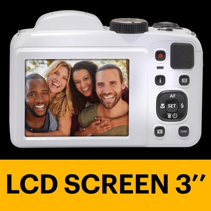 Kodak PIXPRO AZ255 Astro Zoom 16MP Digital Camera (White)