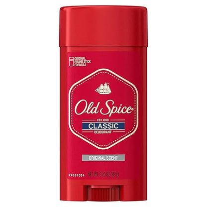 Old Spice Classic Deodorant for Men, 24hr Sweat & Odor Protection, Long Lasting Freshness, Clean & Masculine Fragrance, Original Scent, 3.25 oz