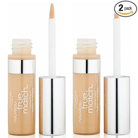 L’Oréal Paris True Match Concealer, Light/Medium Warm [W4-5], 0.17 oz (Pack of 2)