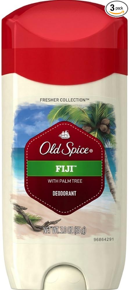 Old Spice Fresh Collection Fiji Scent Men's Deodorant 3 Oz, Pack of 3
