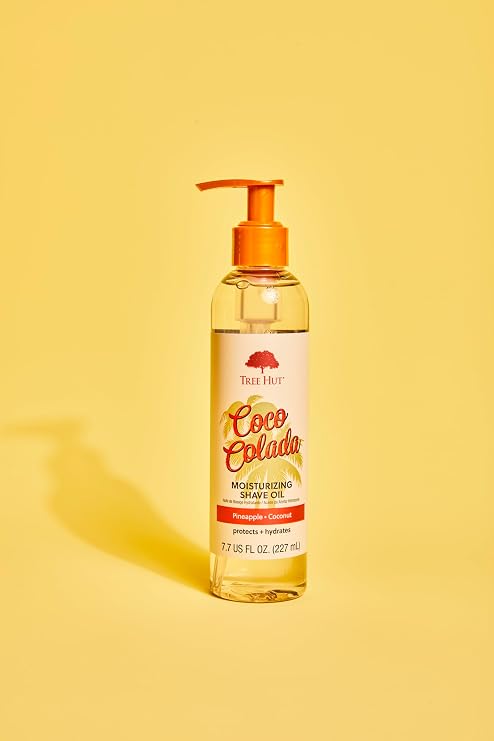 Tree Hut Vitamin C Shea Sugar Body Scrub 18 oz & Bare Coco Colada Shave Oil 7.7 fl oz Skincare Bundle