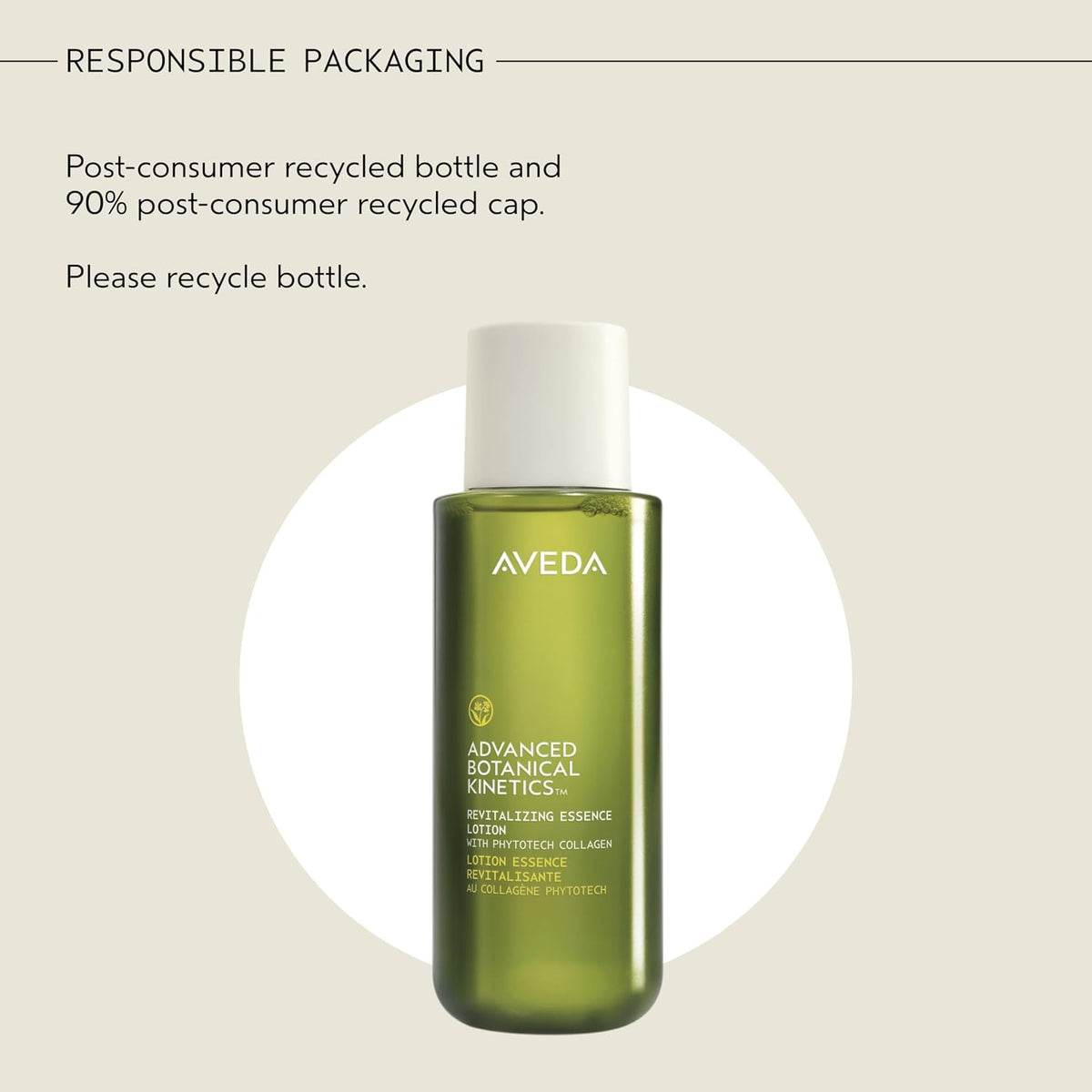 Aveda Advanced Botanical Kinetics Revitalizing Essence Lotion | Smooths skin and refines pores | Vegan | Full Size | 6.7 Fl Oz