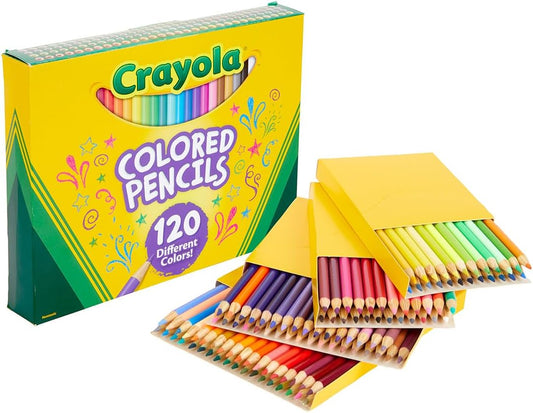 Crayola Colored Pencils Set for Kids (120ct), Cute School Supplies, Teacher Must Haves, Coloring Book Pencils, Bulk Colored Pencils for Boys & Girls, Ages 3, 4, 5