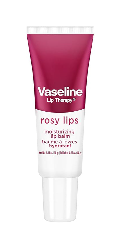 Vaseline Lip Therapy Rosy Lips Moisturizing Lip Balm -Twin Pack,(Pack of 4)