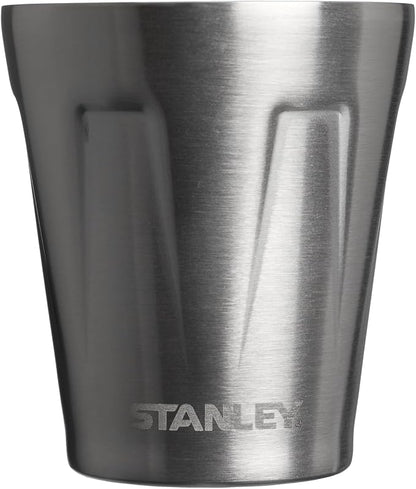 Stanley Happy Hour Cocktail Shaker Set 20 oz | Bartender Kit for Camping and Travel | Cocktail Drink Mixing Set with 2 Cups | Insulated Stainless Steel | BPA-Free | Hammertone Black