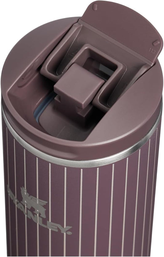 STANLEY Transit Flip Top Mug, 16 oz, Fig Pinstripe