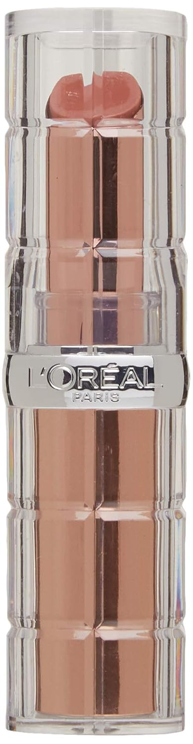 L'Oreal Paris Makeup Colour Riche Plump and Shine Lipstick, for Glossy, Radiant, Visibly Fuller Lips with an All-Day Moisturized Feel, Coconut Plump, 0.1 oz.