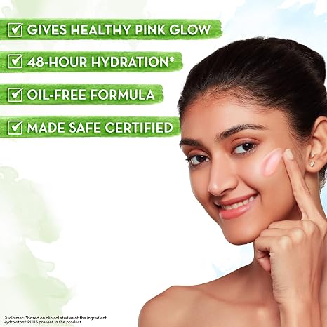 MAMAEARTH Beetroot Hydraful Moisturizer with Hyaluronic Acid, 50g | Lightweight cream texture suitable for daily skincare routines.