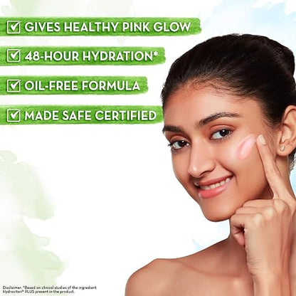 MAMAEARTH Beetroot Hydraful Moisturizer with Hyaluronic Acid, 50g | Lightweight cream texture suitable for daily skincare routines.