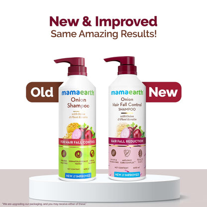 MAMAEARTH Onion Shampoo with Onion & Plant Keratin 20.29 Fl Oz (600ml)