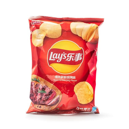Lays, Potato Chips Texas Grilled BBQ, 2.47 Ounce