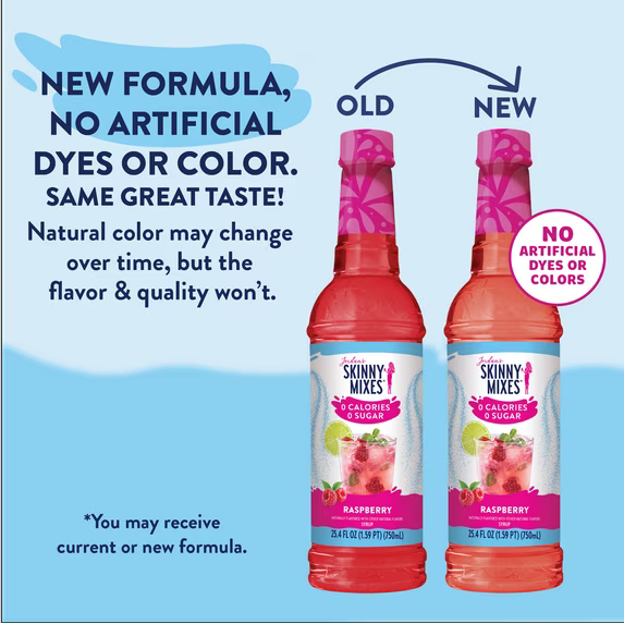 Jordan's Skinny Mixes Sugar Free Raspberry Syrup, 25.4 Fl Oz
