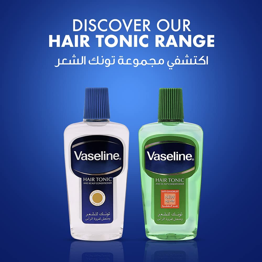 Vaseline Hair Tonic For Men to Replenish Natural Oils & Restores Healthy Hair , Fights Dry Hair, Scalp , and Dandruff , Keep Groomed All Day Neat & Well, 100ml