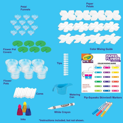 Crayola Paper Flower Science Kit, Color Changing Flowers, Gift for Kids Ages 7, 8, 9, 10 (Pack of 2)