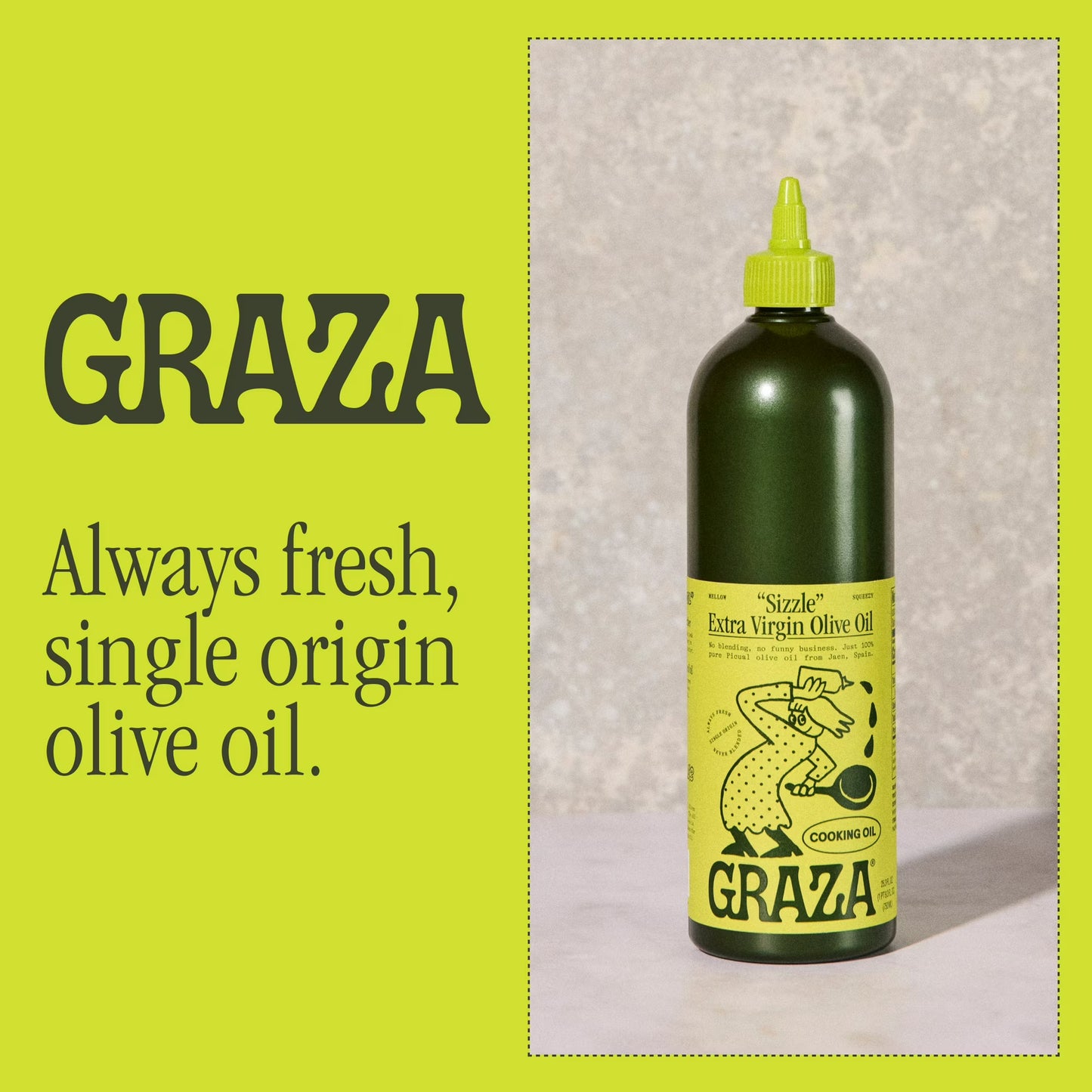 Graza Sizzle Extra Virgin Olive Cooking Oil, 25.4 fl oz