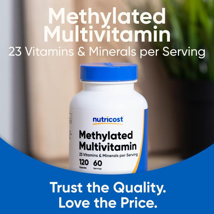 Nutricost Methylated Multivitamin 120 Capsules, 60 Servings