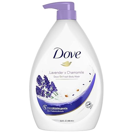 Dove Go Fresh Shower Gel Body Wash, Lavender and Chamomile, 33.8 Ounce Pump Bottle