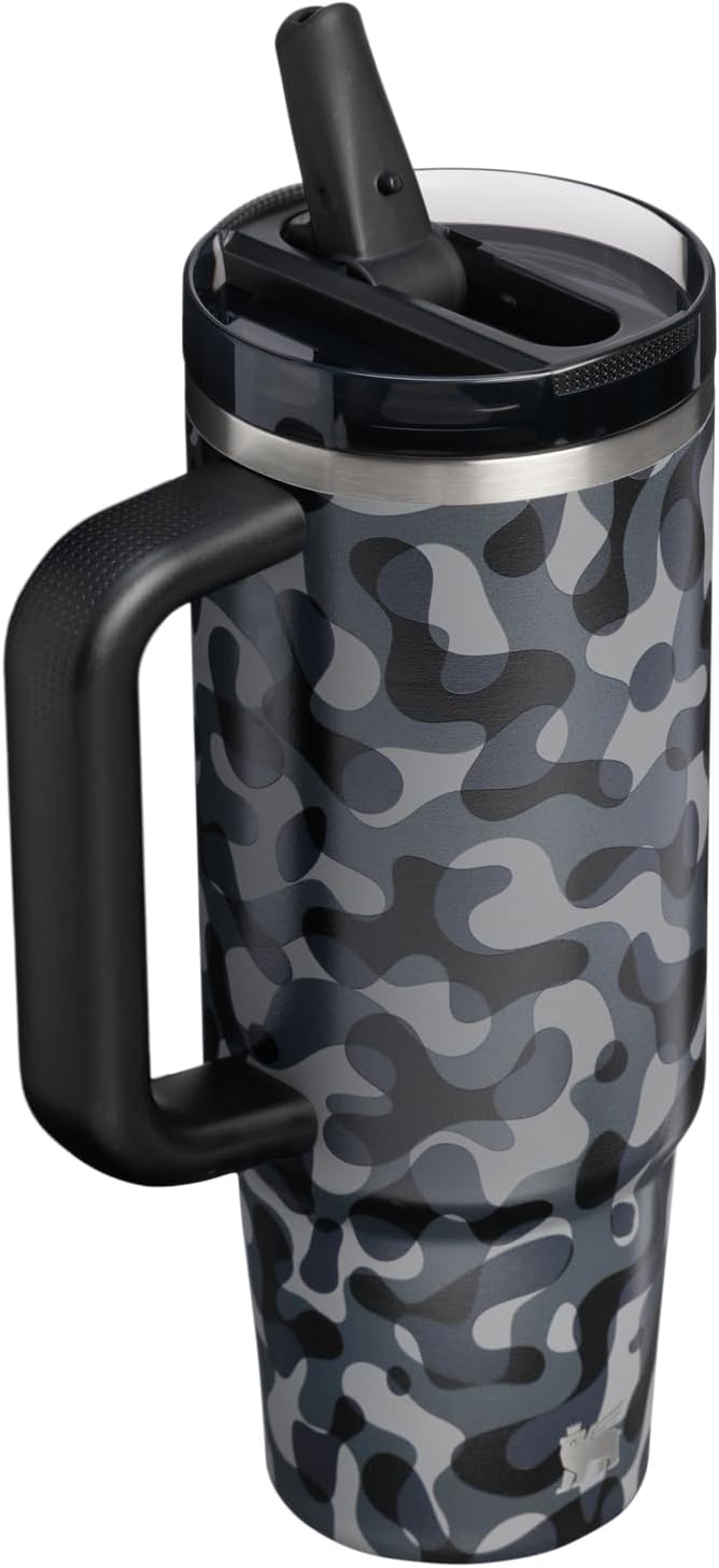 STANLEY Quencher ProTour Flipstraw Tumbler, 30 oz, Black Interfusion