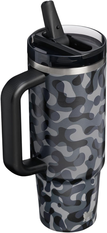 STANLEY Quencher ProTour Flipstraw Tumbler, 30 oz, Black Interfusion