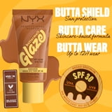 NYX Professional Makeup Buttermelt Glaze Tinted Moisturizer, Hydrating, SPF 30, Chai Butta, 1.01 fl oz