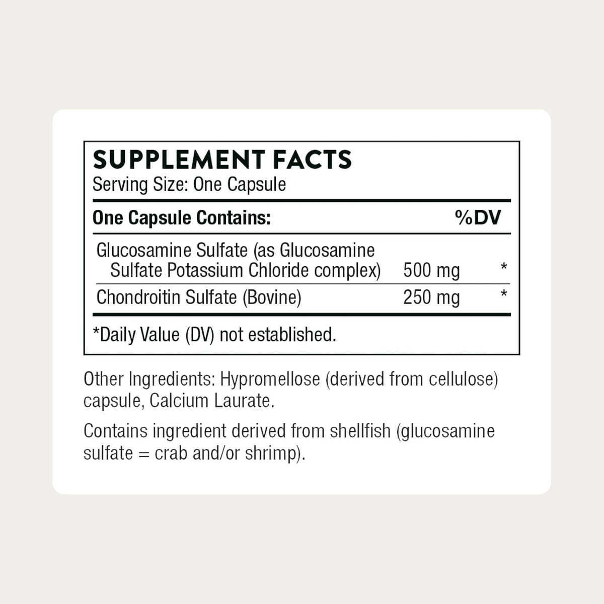 THORNE Glucosamine & Chondroitin, Sulfate Formula, 90 Capsules