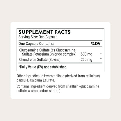 THORNE Glucosamine & Chondroitin, Sulfate Formula, 90 Capsules