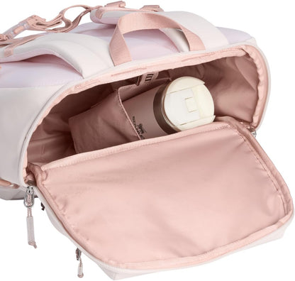 STANLEY Vitalize Backpack | Gym, Work & Travel Bag with Laptop Sleeve | Expandable Bottom Compartment | Tumbler & Water Bottle Pockets | Durable Recycled Fabric | Rose Quartz