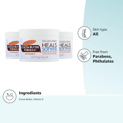 Palmer's Solid Cocoa Butter Body Lotion with Vitamin E (7.25 Oz - 3 Pack)
