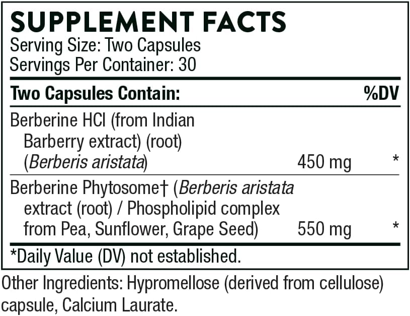 THORNE - Stress and Immune Support Bundle - Berberine & Adrenal Cortex - 30 to 60 Servings