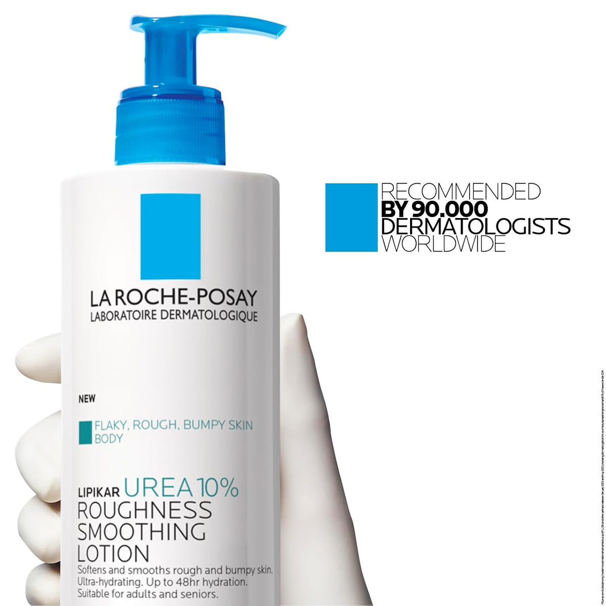 La Roche-Posay Lipikar Urea 10% Body Lotion for Dry Skin, 13.52oz