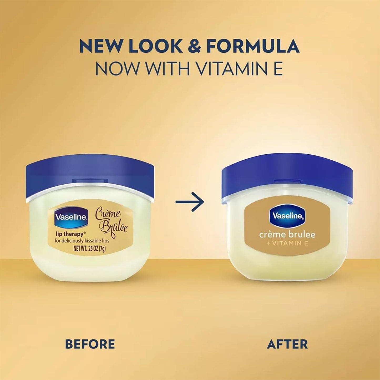 Vaseline Lip Therapy, Creme Brulee 0.25 oz (6 Pack)