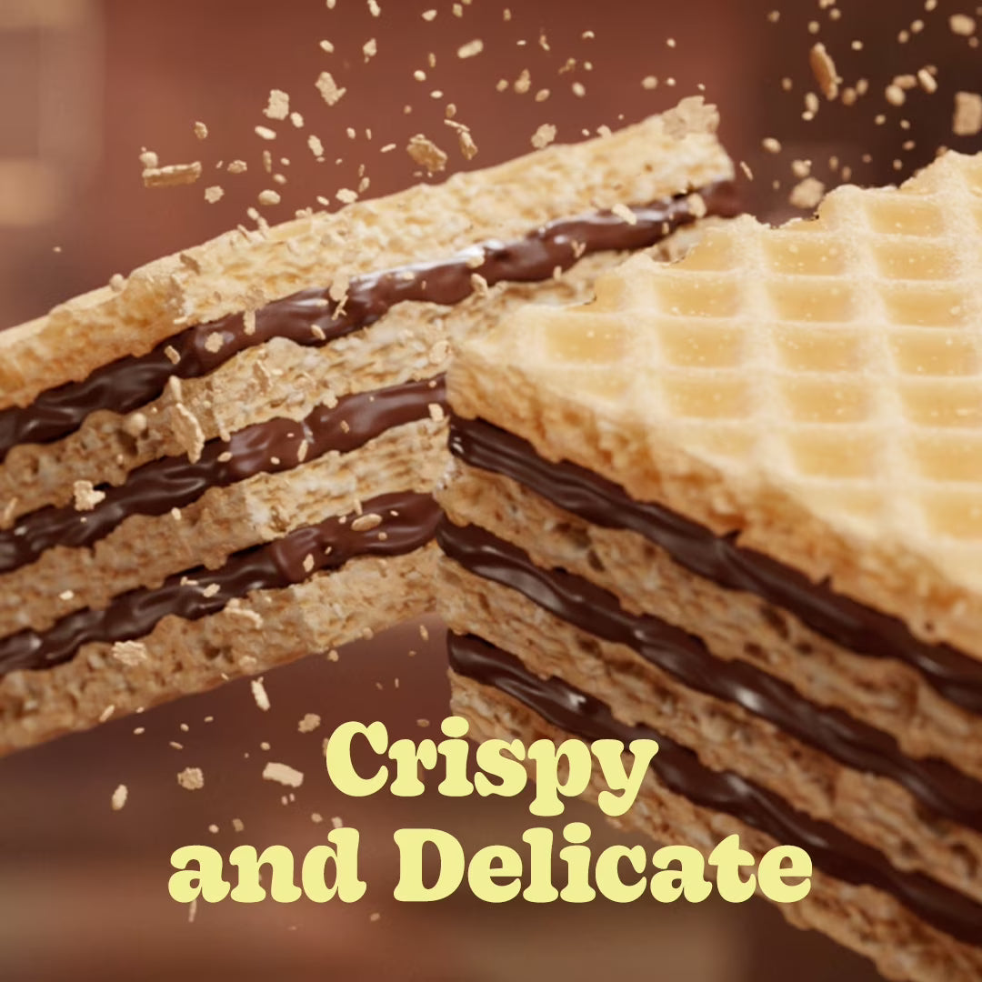 Bauducco Chocolate & Vanilla Wafer Cookies, Single Serve Crispy & Delicate Wafer Cookies, Pack of 20, 28.2oz