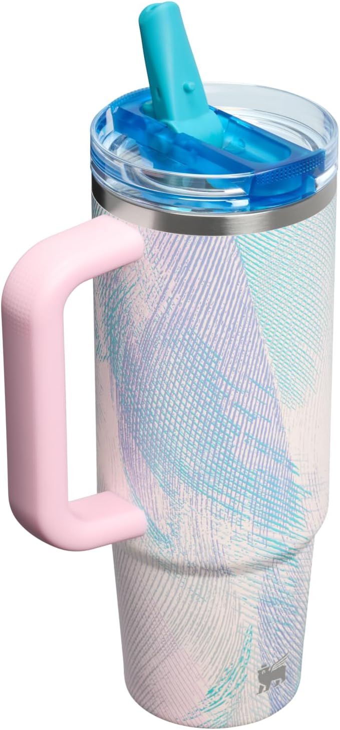 STANLEY Quencher ProTour Flipstraw Tumbler, 30 oz, Sea Glass Plume