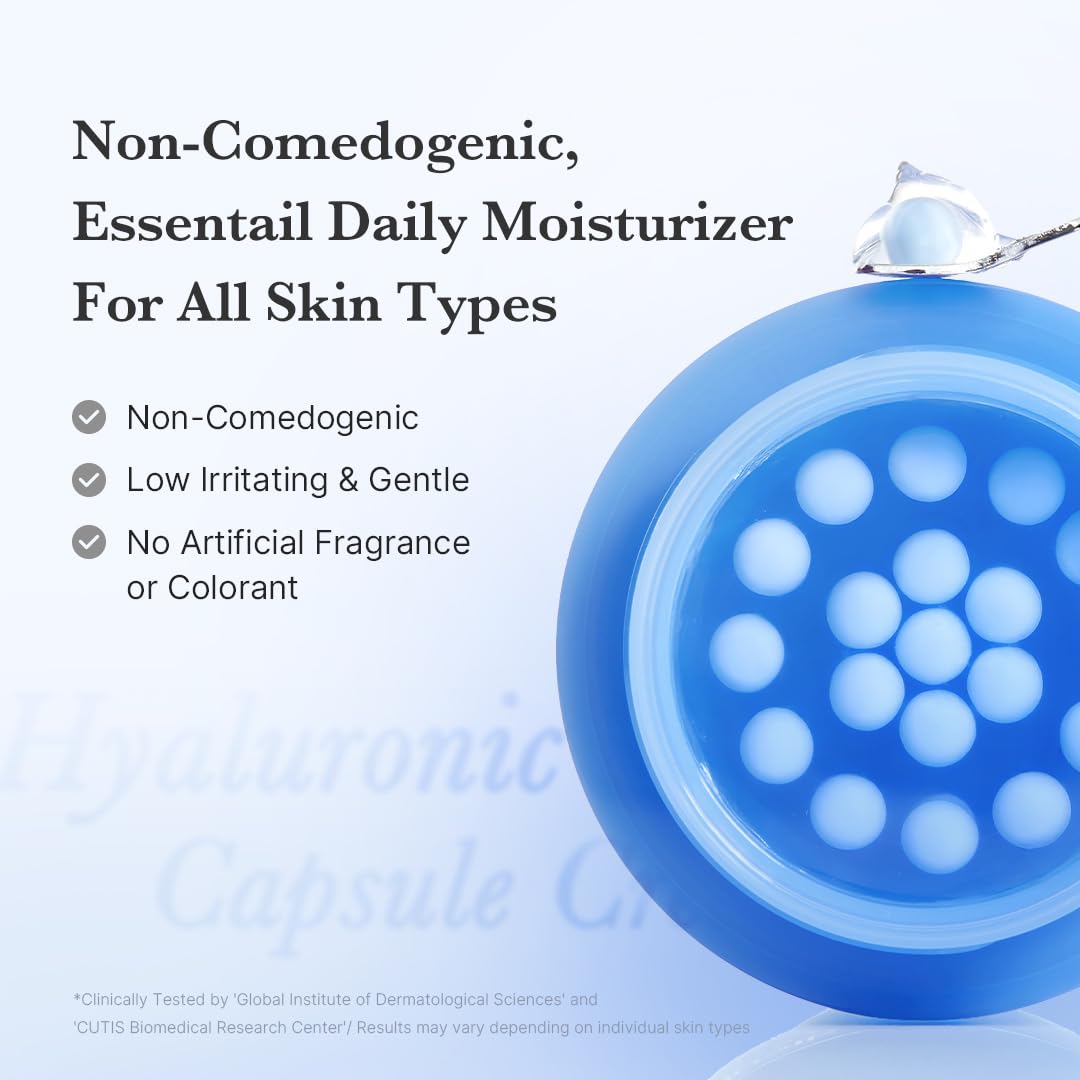 medicube Capsule Cream with Hyaluronic Acid | 120H Lasting Hydration, Barrier Care, Calming Daily Facial Moisturizer For All Skin Types | Panthenol & Ceramides | Korean Skincare, 1.94 oz (Pack of 2)