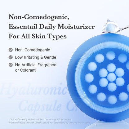 medicube Capsule Cream with Hyaluronic Acid | 120H Lasting Hydration, Barrier Care, Calming Daily Facial Moisturizer For All Skin Types | Panthenol & Ceramides | Korean Skincare, 1.94 oz (Pack of 2)