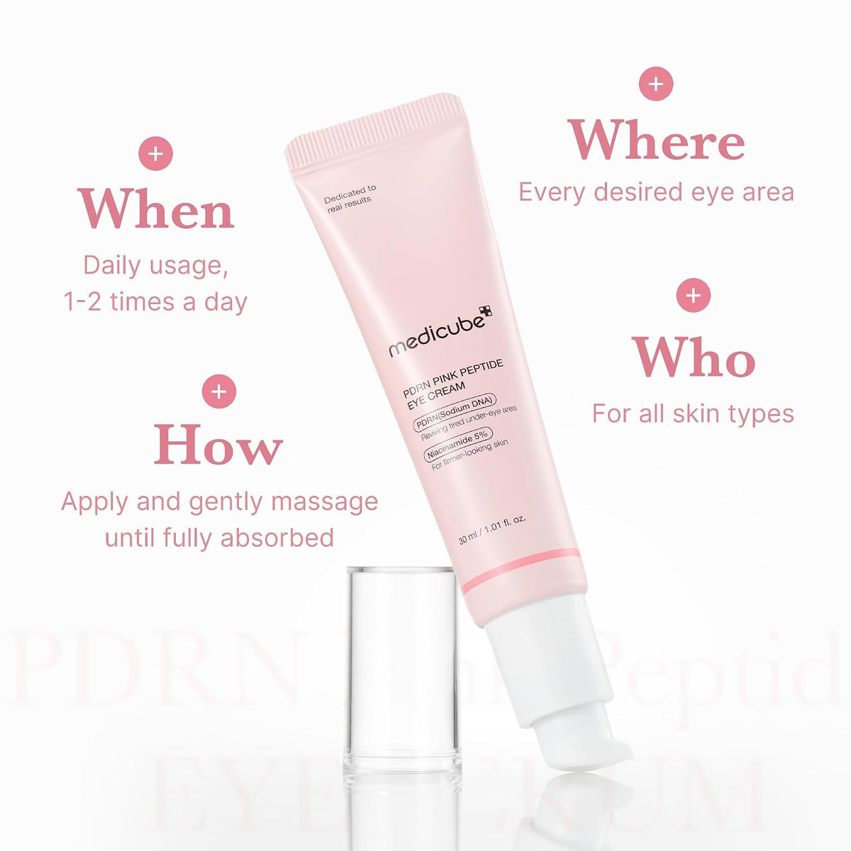 medicube Eye Serum with Salmon DNA PDRN, Peptides & Retinol for Fine Lines