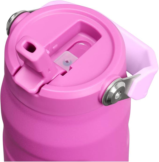 STANLEY IceFlow Flip Straw 2.0 Bottle, 24 oz, Dark Blossom