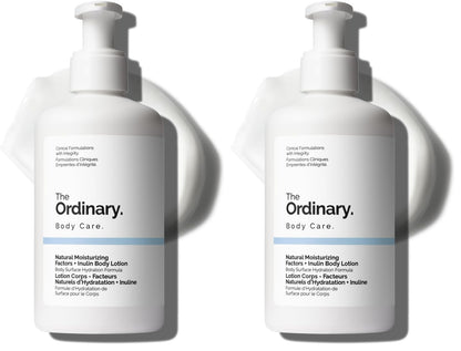 The Ordinary Natural Moisturizing Factors + Inulin Body Lotion,Lightweight Hydration for All-Day Moisture & Skin Barrier Support,Accepted by the National Eczema Association,8.1 Fl Oz,(Pack of 2)
