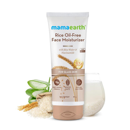 MAMAEARTH Rice Water Oil Free Face Moisturizer | 2.82 Oz/80g