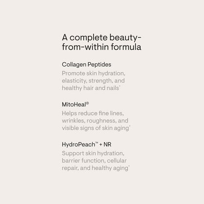 THORNE Collagen Plus, Collagen Peptides with NR & Ceramides, 30 Servings