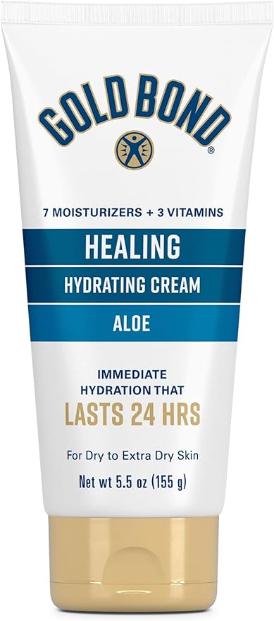 Gold Bond Healing Hydrating Lotion, 14 oz., With Aloe, Moisturizes, Immediate 24-Hour Hydration & Healing Skin Therapy Lotion with aloe 5.5 oz., Non-Greasy & Hypoallergenic