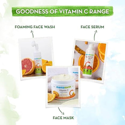 Mamaearth Vitamin C Night Cream for Skin Illumination | Helps Reduce Spots & Replenishes Lost Radiance | Enhances Collagen with Gotu Kola | 1.76 Oz (50g)