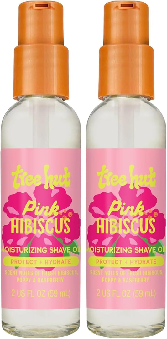 Tree Hut SHAVE OIL PINK HIBIS 2Z (Pack of 2)