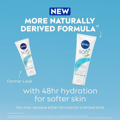 NIVEA Soft Moisturizing Creme 2.60 oz (Pack of 6)