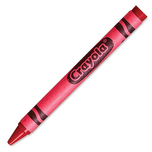 Crayola Non-Toxic Regular Single-Color Crayon Refill, 5/16 X 3-5/8 in, Red, Pack of 12