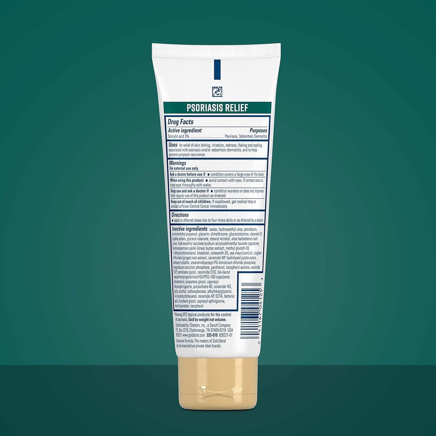 Gold Bond Multi-Symptom Psoriasis Relief Cream, 4 oz, Itchy Skin Relief | Temporary relief for irritation, psoriasis cream for skin, salicylic acid, steroid-free,