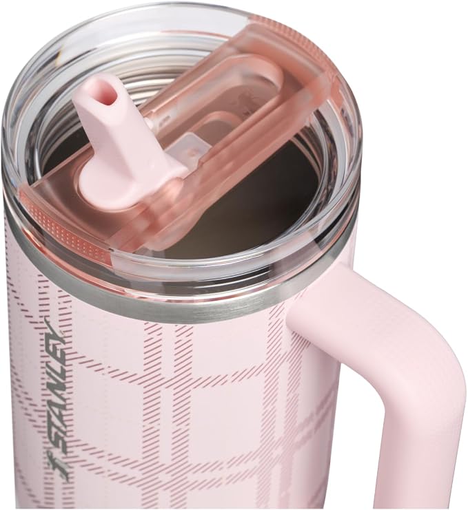 STANLEY Quencher ProTour Flipstraw Tumbler, 40 oz, Blossom Plaid
